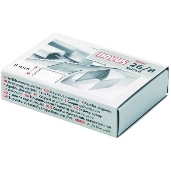 Heftklammern 26/8 verzinkt