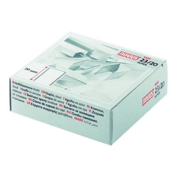 NOVUS DAHLE - Novus SUPER - Heftklammern - 23/20 - 20 mm - Stahldraht NOVUS DAHLE - Novus SUPER - Heftklammern - 23/20 - 20 mm - Stahldraht