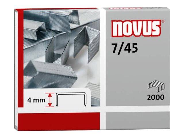Erwin Müller Novus - Heftklammern - 7/45 - 4 mm - Stahldraht