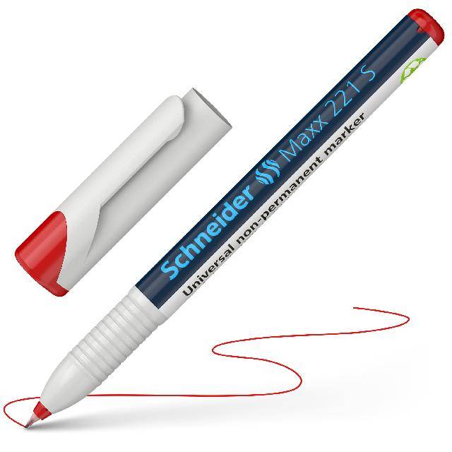 Universalmarker Maxx 221 S rot, non-permanent, Stärke 0,4mm