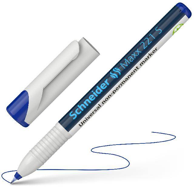 Universalmarker Maxx 221 S blau, non-permanent, Stärke 0,4mm
