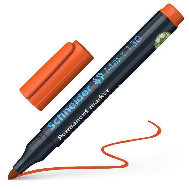 Permanent-Marker Maxx 130 orange, Rundspitze 1-3mm