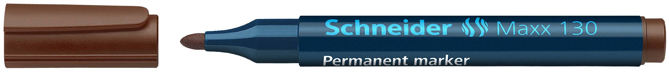 Permanent-Marker Maxx 130 braun, Rundspitze 1-3mm