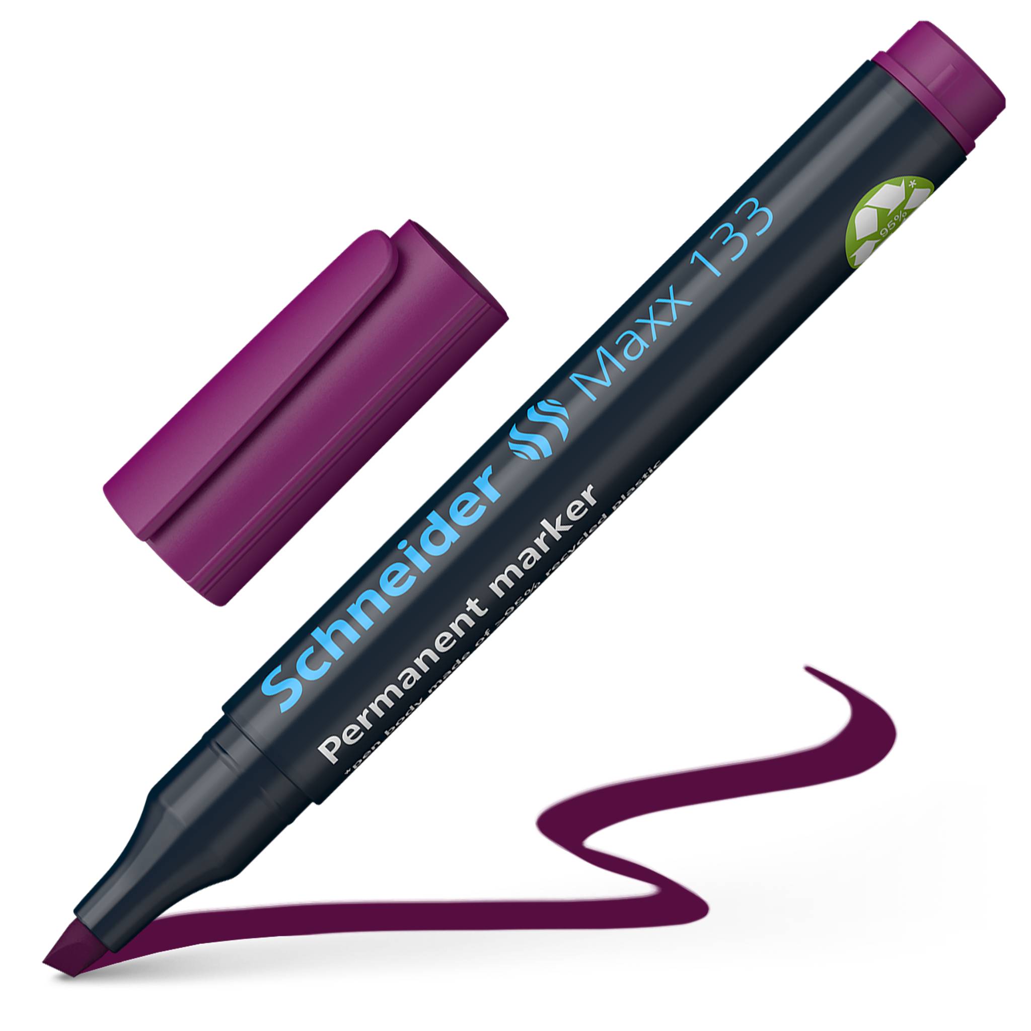 Permanent-Marker Maxx 133 violett, Keilspitze 1+4mm