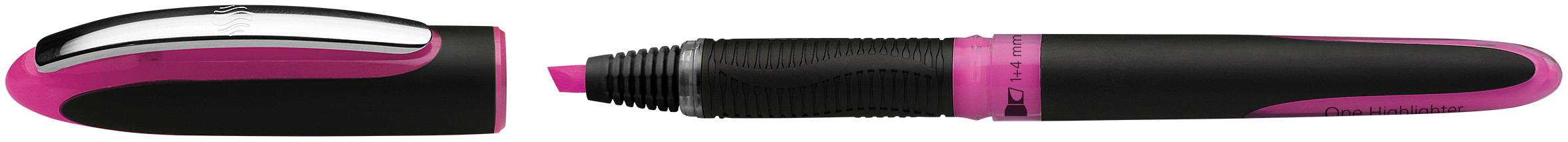Textmarker One Highlighter pink, Keilspitze 1+4mm
