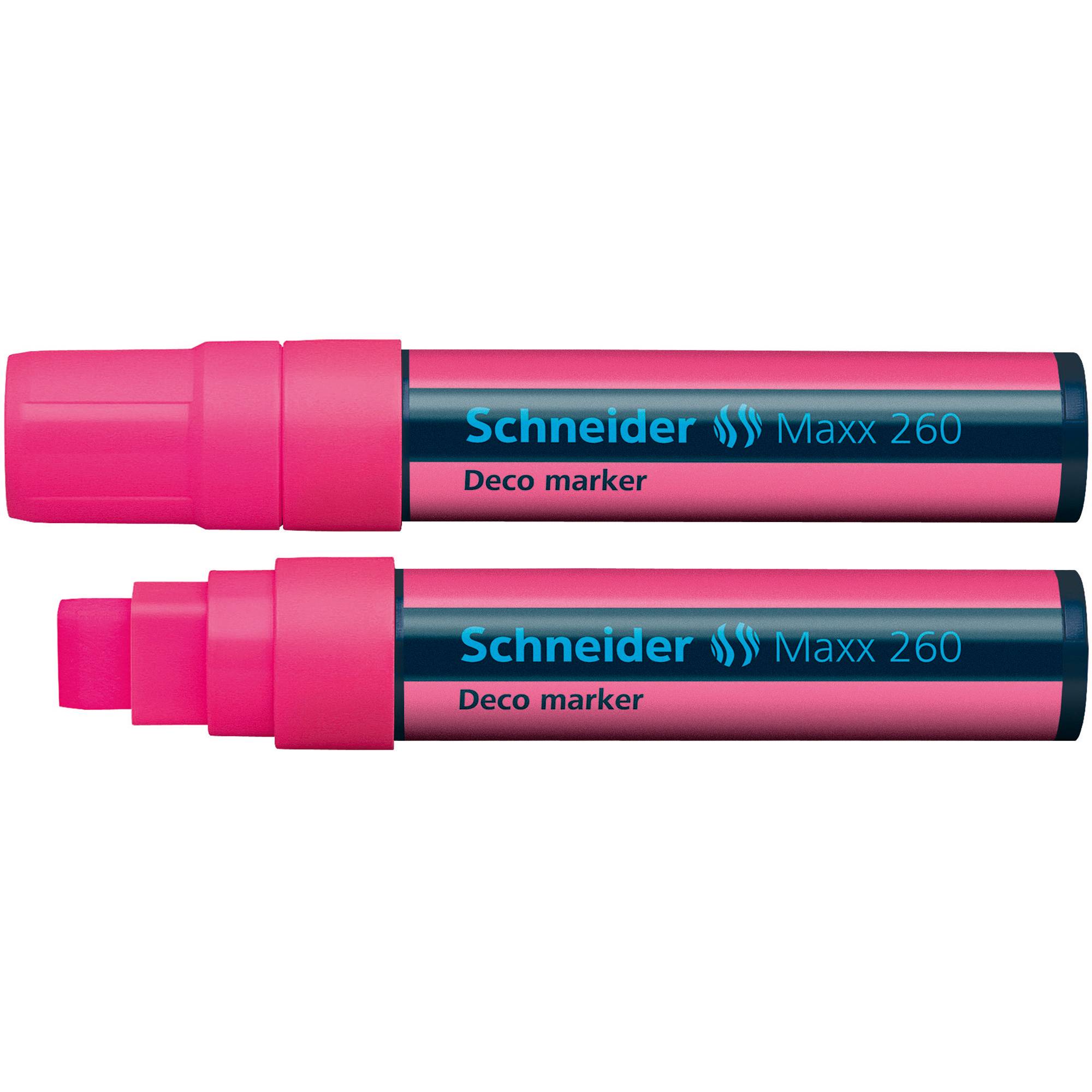 Schneider Kreidemarker Maxx 260 126009 Keilspitze 5+15mm rosa