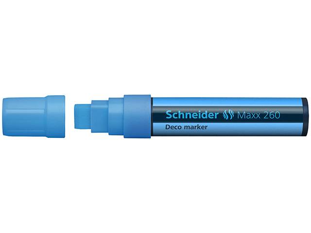 Kreidemarker Maxx 260 hellblau, Blockspitze 5+15mm