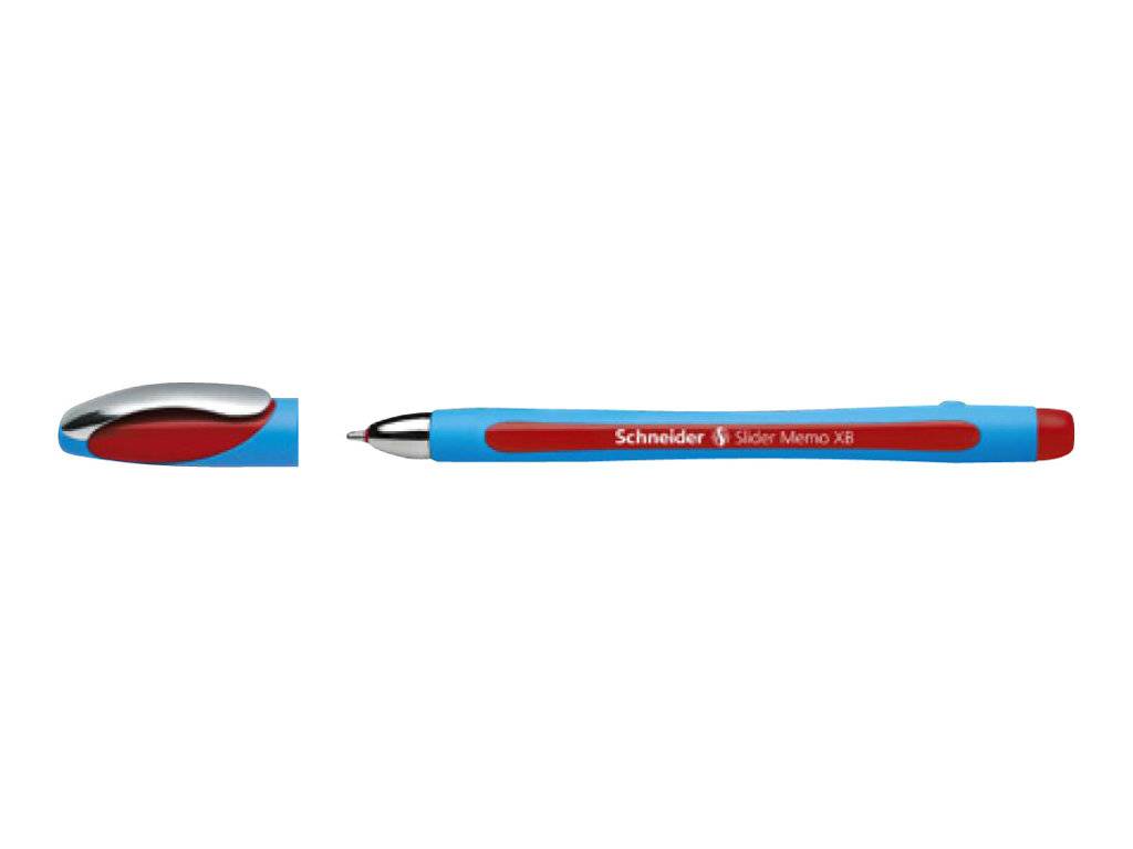 Schneider Slider Memo - Kugelschreiber - Schwarz, Rot, Blau - 1.4 mm - extrabreit (Packung mit 3)