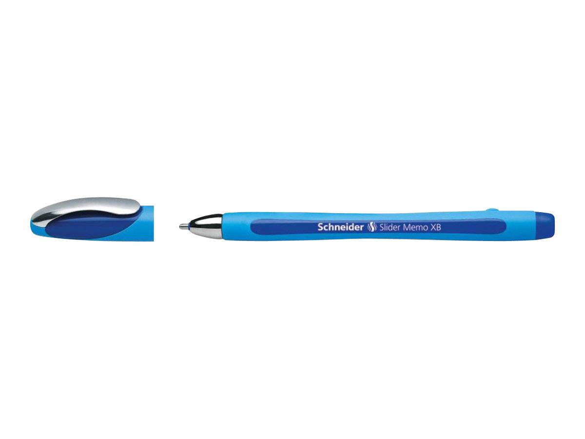 Schneider Slider Memo - Kugelschreiber - Schwarz, Rot, Blau - 1.4 mm - extrabreit (Packung mit 3)