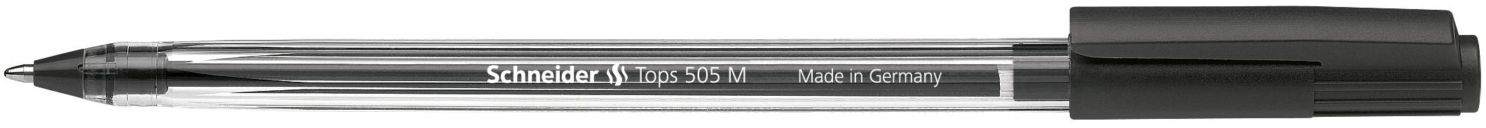 Kugelschreiber Tops 505 M schwarz, Strichstärke ca. 0,5mm