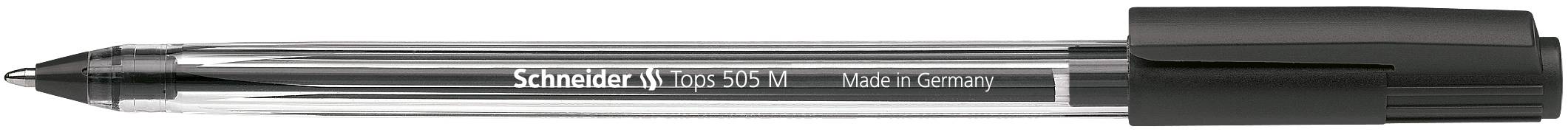 Kugelschreiber Tops 505 M schwarz, Strichstärke ca. 0,5mm