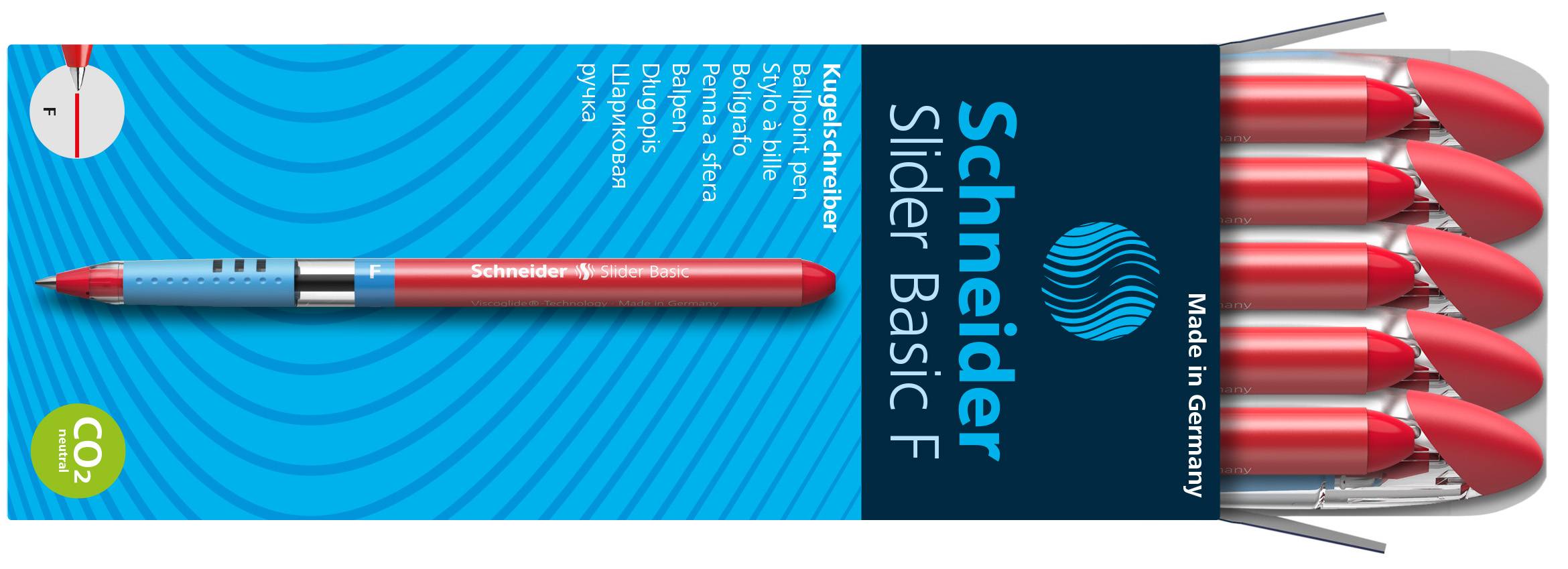 Kugelschreiber Slider Basic F rot