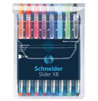 Schneider Slider - Kugelschreiber - gemischte Farben - 1.4 mm - extrabreit (Packung mit 8)