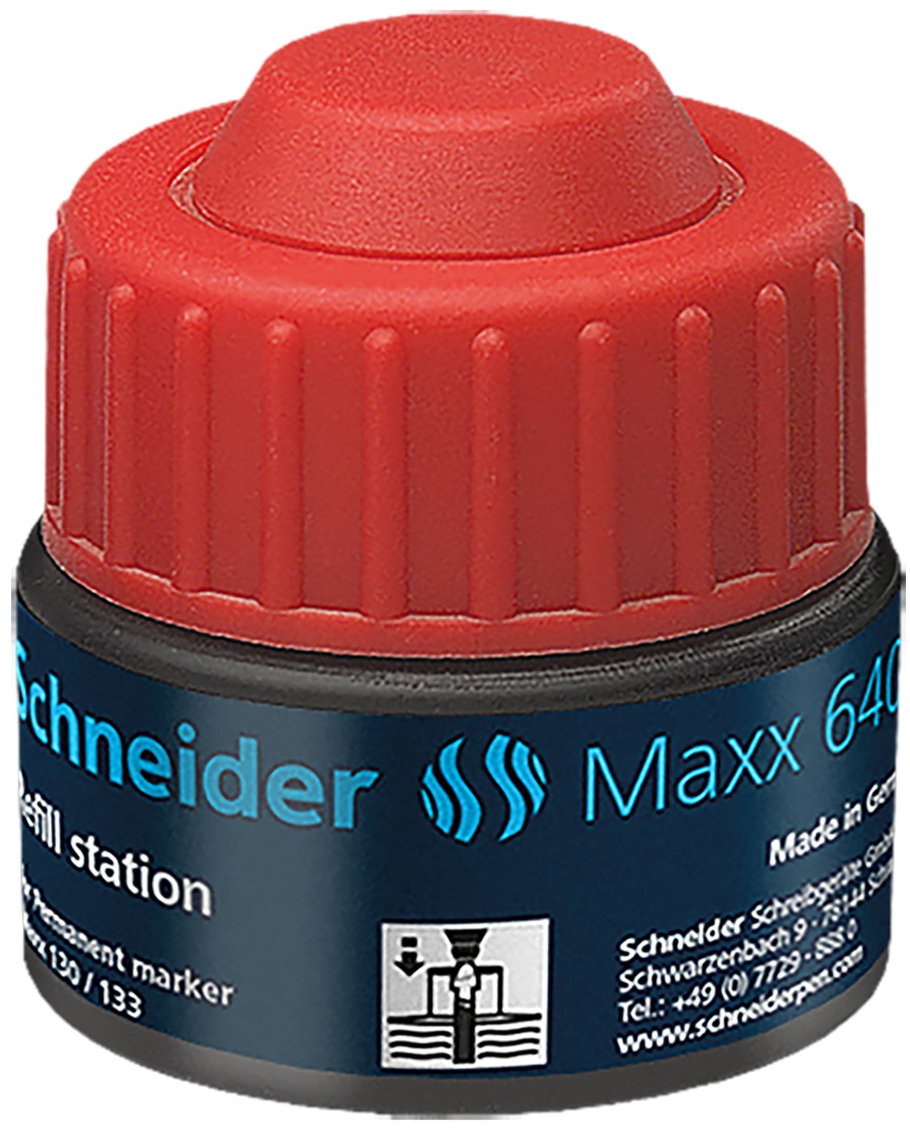 Refill Station Maxx 640, 30ml rot für Marker Maxx 130/133