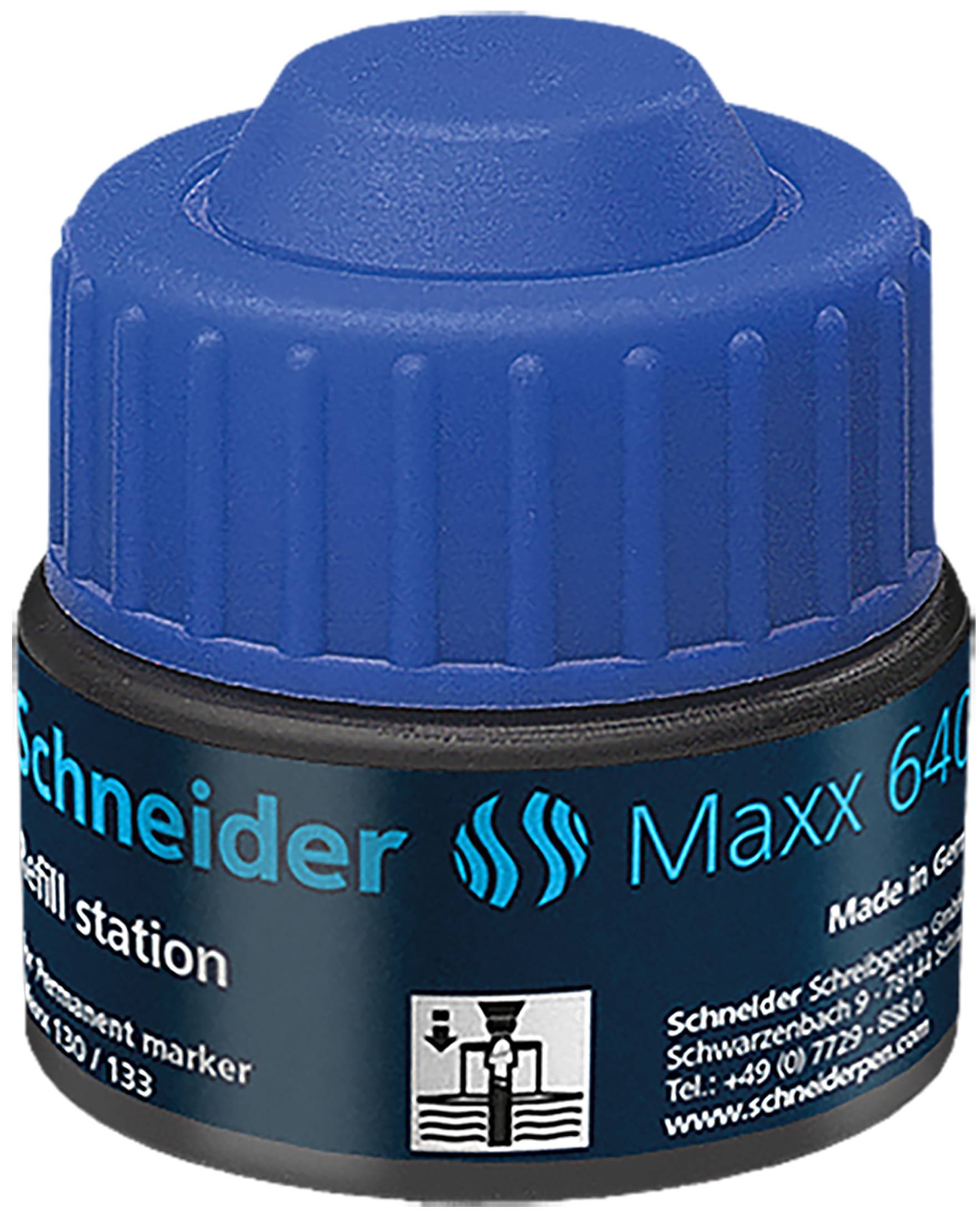 Refill Station Maxx 640, 30ml blau für Marker Maxx 130/133