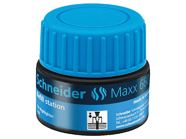 Refill Station Maxx 660 blau für Textmarker Job, 30ml