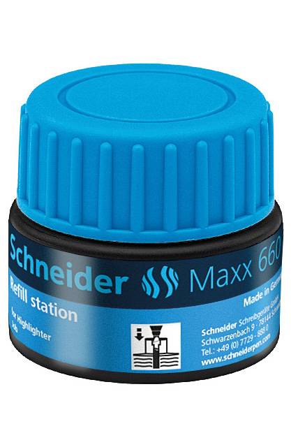 Refill Station Maxx 660 blau für Textmarker Job, 30ml