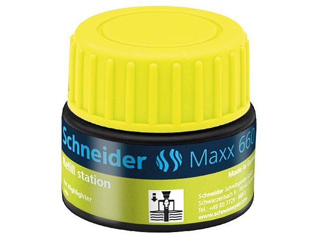 Refill Station Maxx 660 gelb für Textmarker Job, 30ml