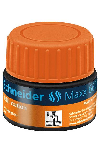 Refill Station Maxx 660 orange für Textmarker Job, 30ml