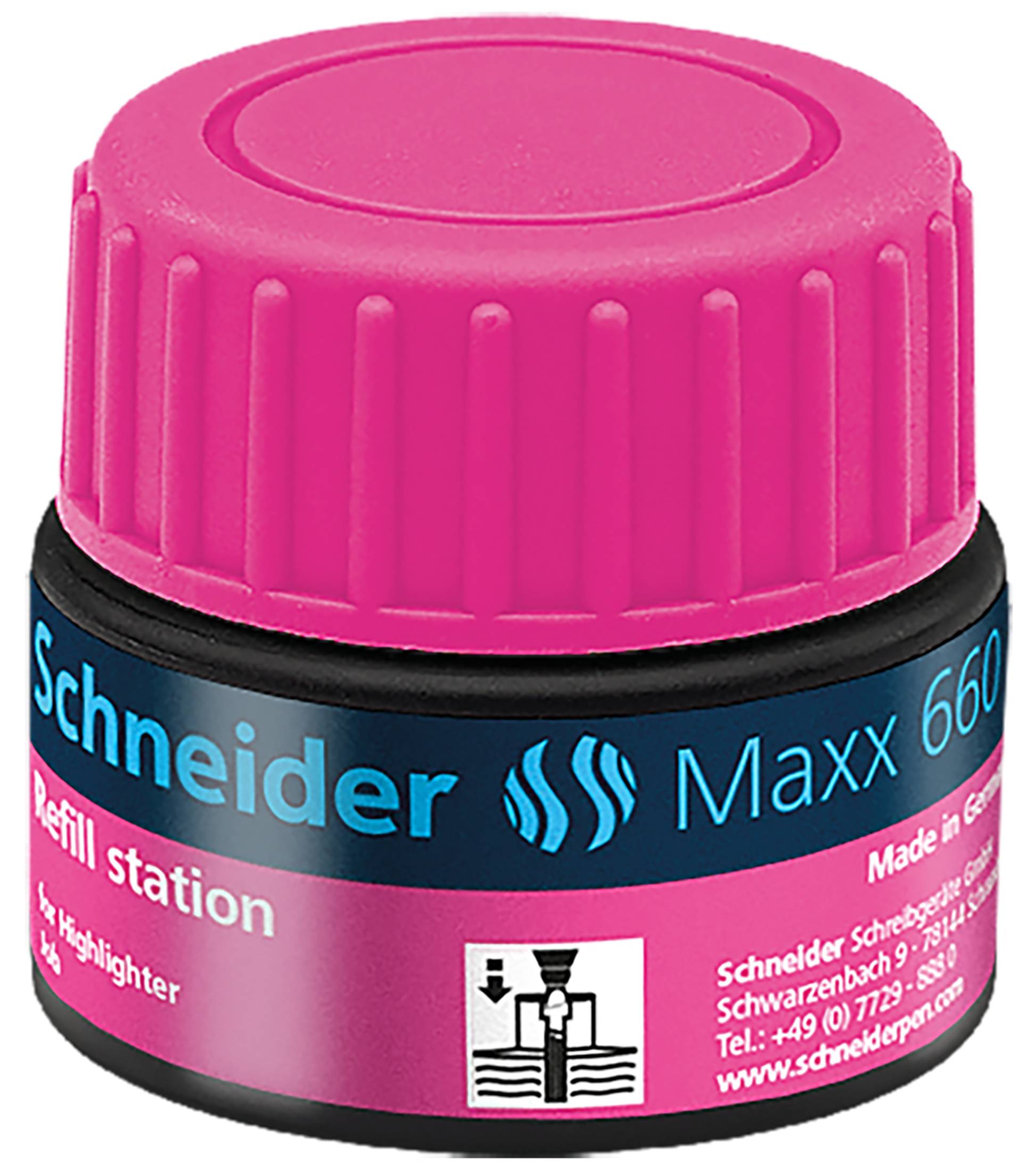 Refill Station Maxx 660 pink für Textmarker Job, 30ml