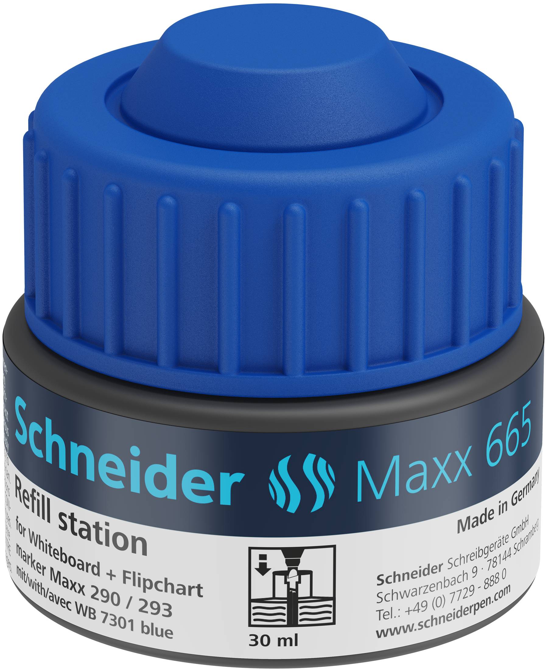 Refill Station Maxx 665, 30ml blau, für Marker Maxx 290/293