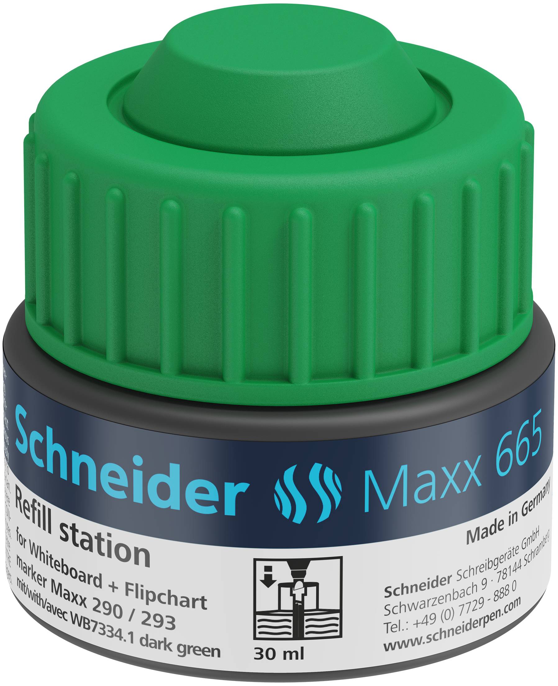 Refill Station Maxx 665, 30ml grün, für Marker Maxx 290/293