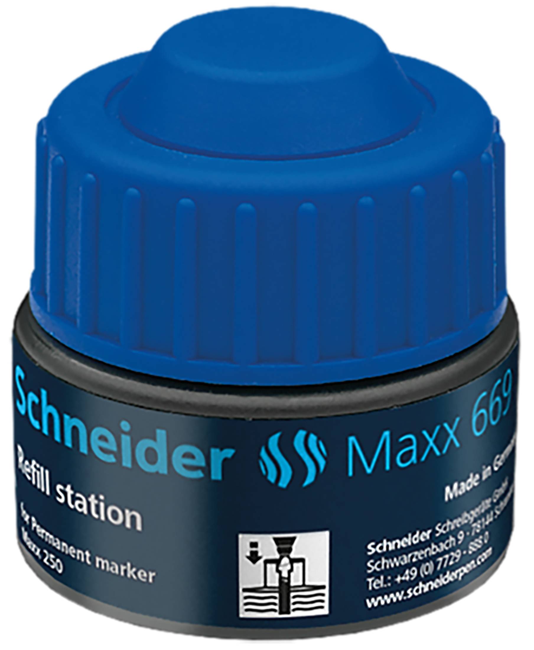 Refill Station Maxx 669, 30ml blau, für Permanent-Marker Maxx 250
