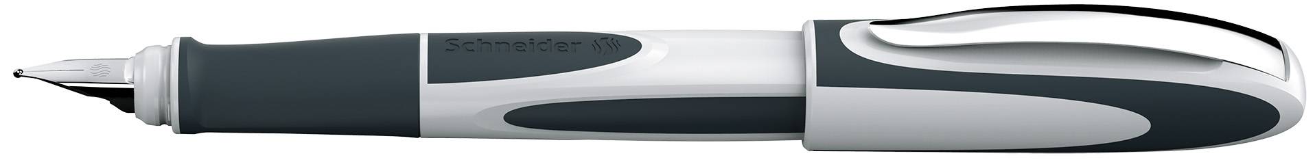 Füllhalter Ray M weiss-dunkelgrau, Iridiumkornfeder