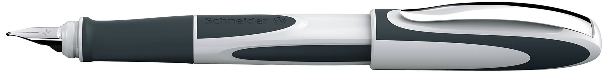 Füllhalter Ray L weiss-dunkelgrau, für Linkshänder