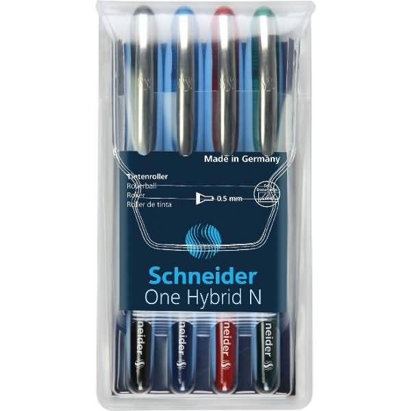 Tintenkugelschreiber One Hybrid N 0,5 mm sortiert Etui VE=4 Stück