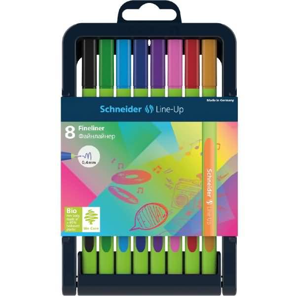 Fineliner Line-Up 0,4 mm 8er Stiftebox sortiert
