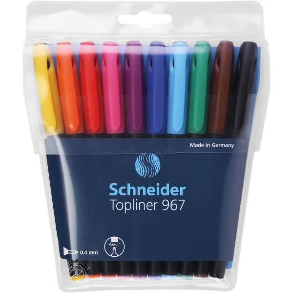 Fineliner Topliner 967 10-er Etui sortiert