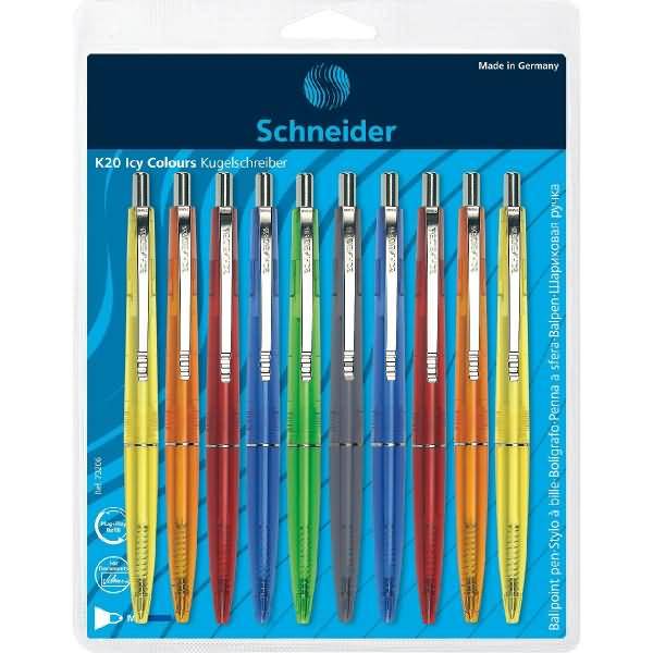 Kugelschreiber K20 Icy Colours M blau Blisterkarte sortiert VE=10 Stück