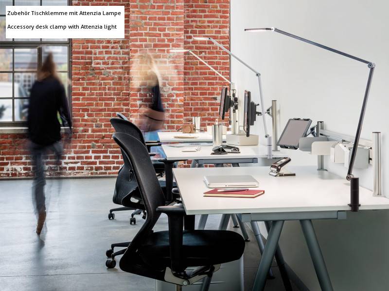 Novus Attenzia task LED Tischlampe schwarz ohne Klemme (740+1208+000)