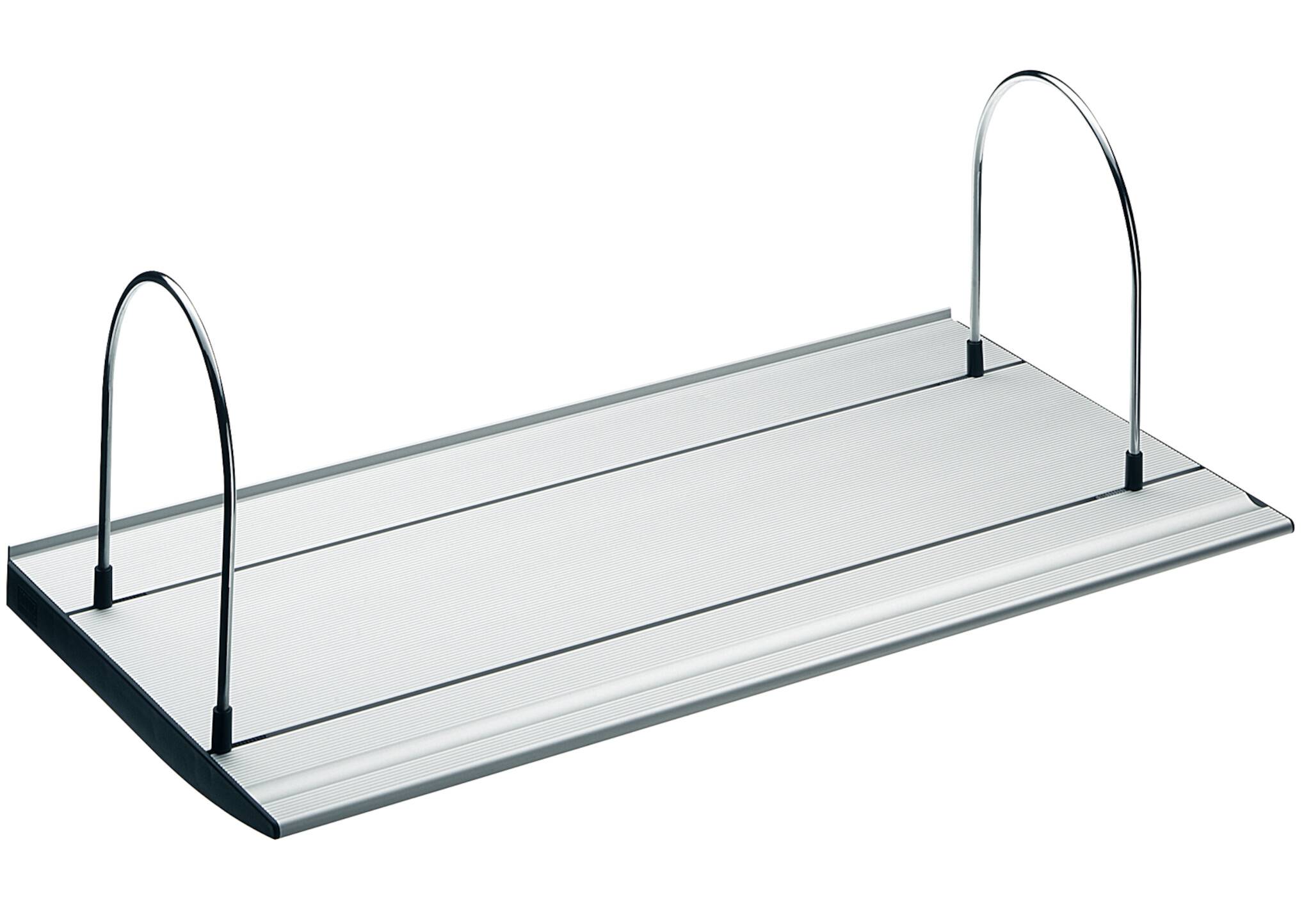 Stiftablage, Utensilienablage NOVUS SlatWall-Board 60 cm silber Ablageboard