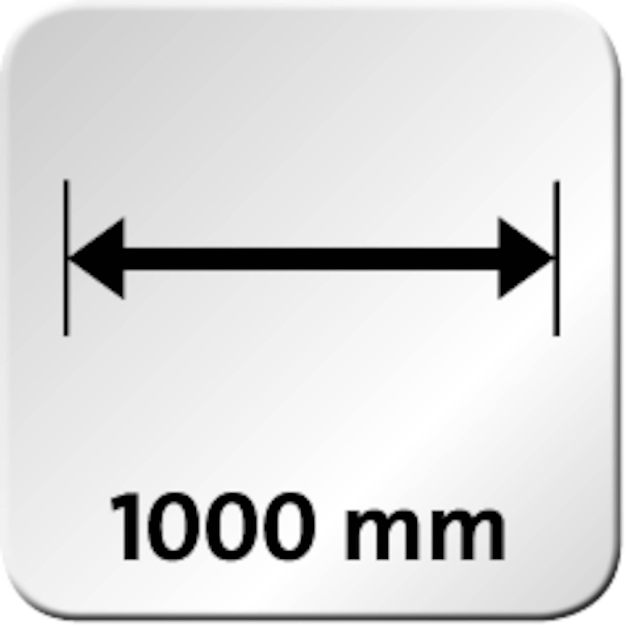 Stiftablage, Utensilienablage NOVUS SlatWall-Board 100 cm silber Ablageboard