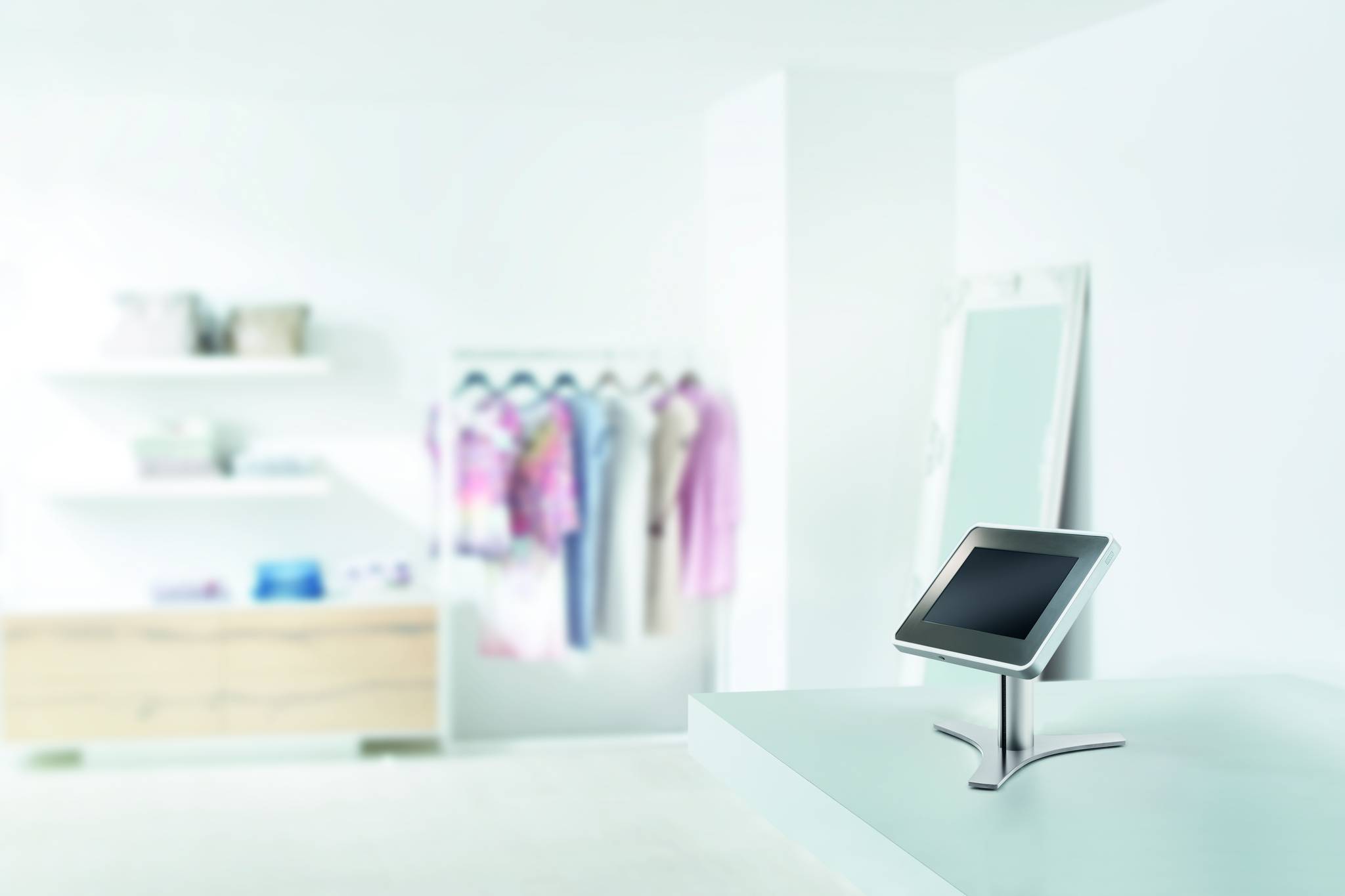 NOVUS TabletSafe Android, Universeller Tablet-Rahmen verlourchrom/weiß