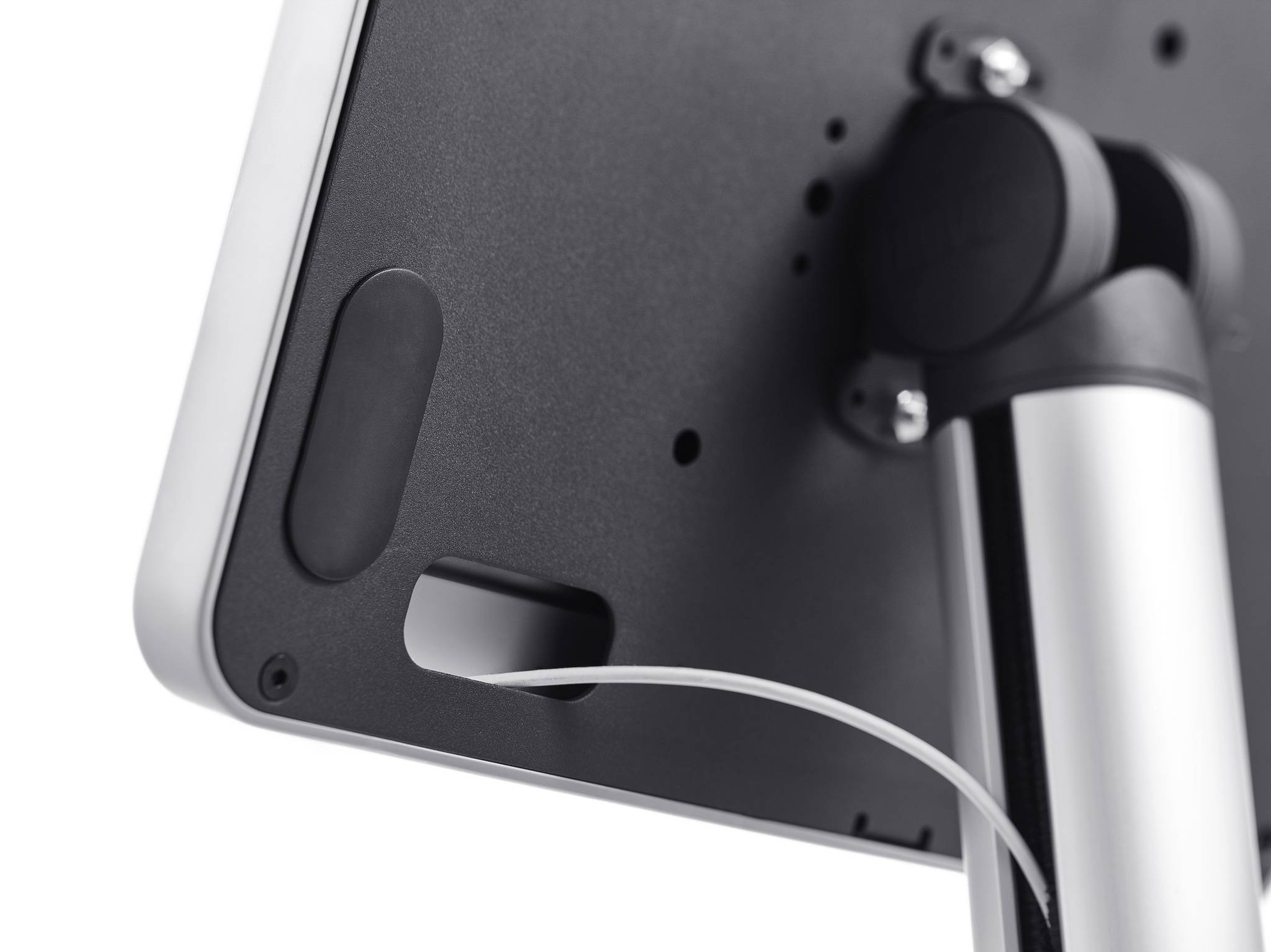 NOVUS TabletSafe iPad, Universeller Tablet-Rahmen velourchrom/weiß