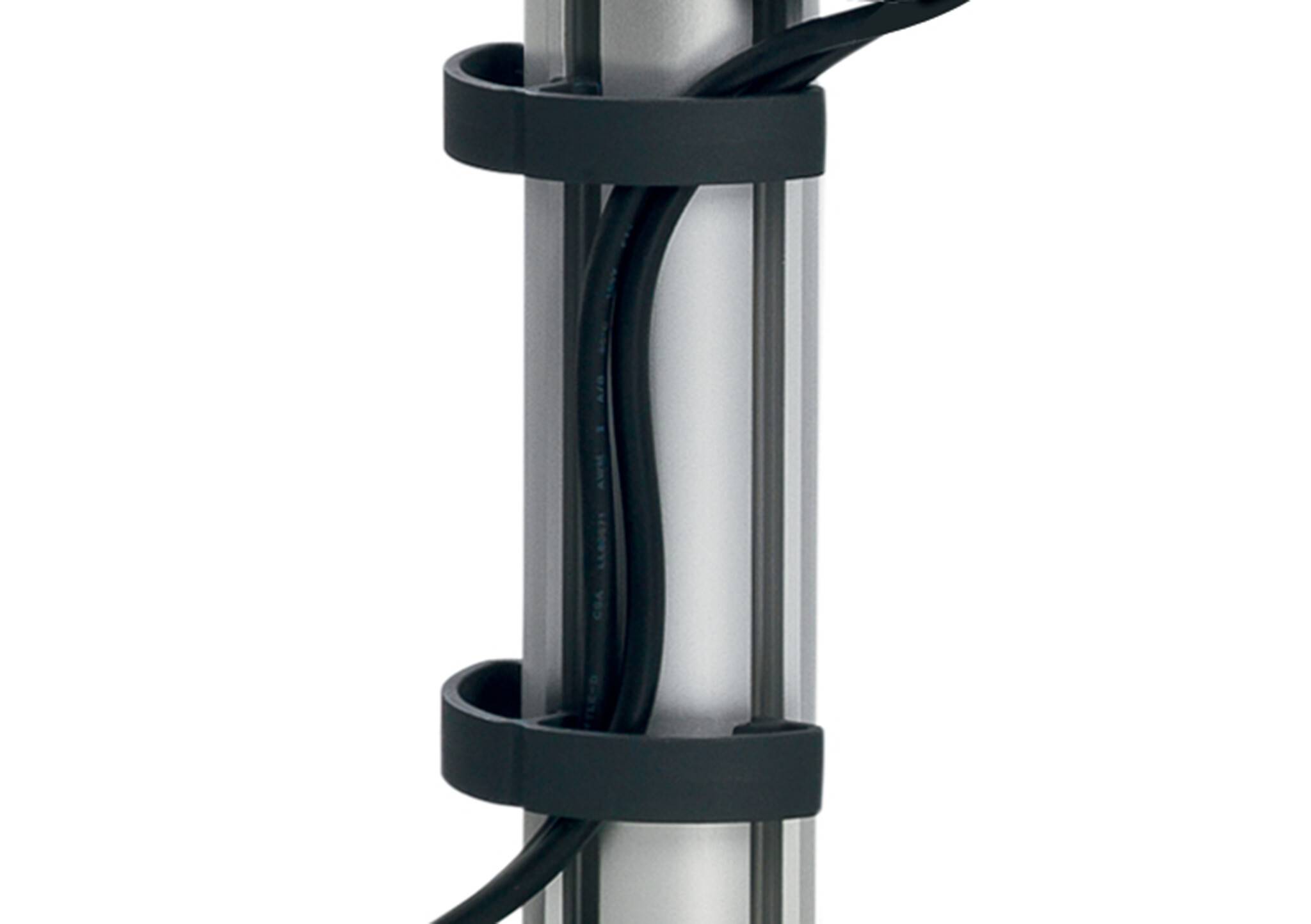 Kabelführung (Tisch. Büroeinrichtung) Novus Kabelspange ( 2er-Pack) für Säulen