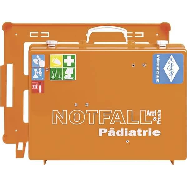Notfallkoffer Arzt + Praxis Pädiatrie orange