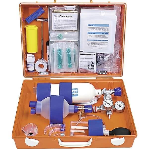 Notfallkoffer Arzt + Praxis Pädiatrie orange