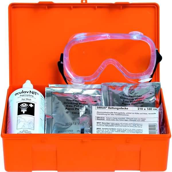KFZ-Verbandskasten Ergänzung GGVSEB-Schutzausrüstung 2 Behälter Kunststoff DIN 13164