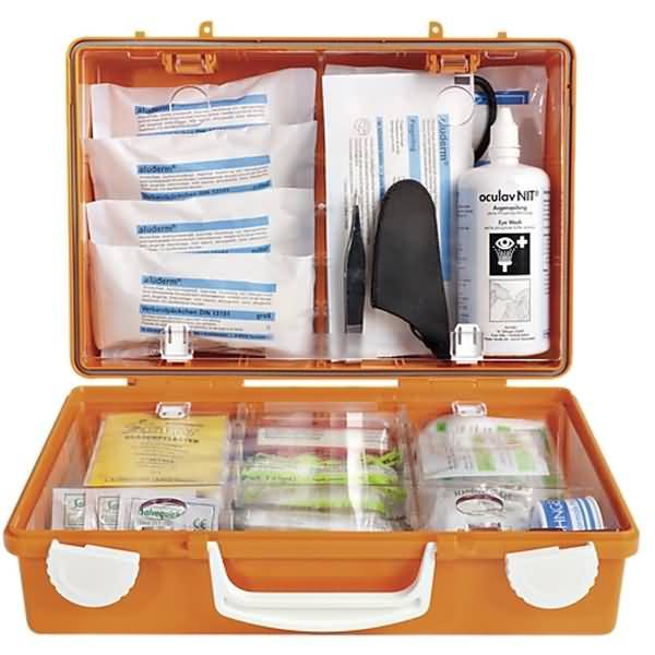 Erste-Hilfe-Koffer Direkt Schreinerei orange