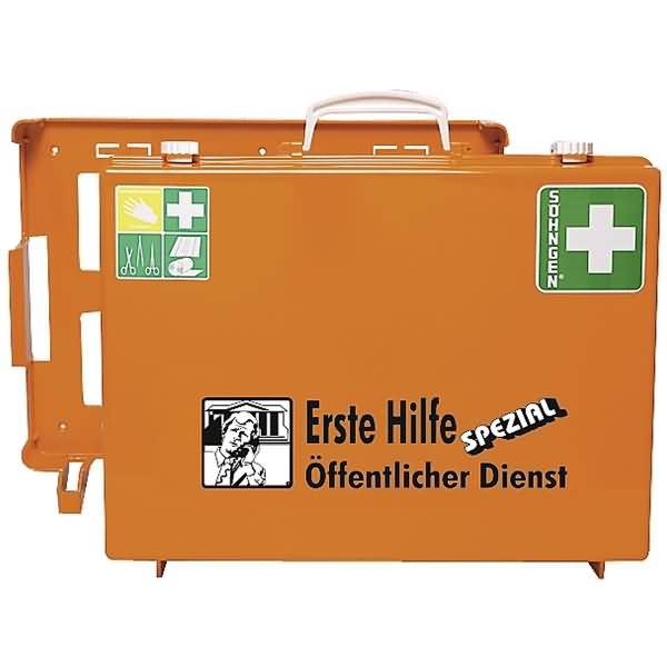 Erste-Hilfe-Koffer Spezial MT-CD Österreich-Norm Erweit. Öffentl. Dienst orange