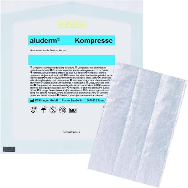 Kompresse aluderm einzeln 10x15cm