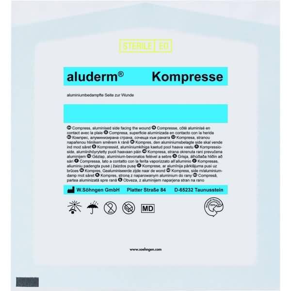 Kompresse aluderm einzeln 20x20cm