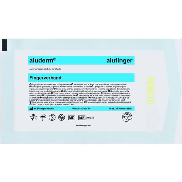 Spezialverband Fingerling aluderm 1 alufinger + 1 Kunstleder-Fingerling