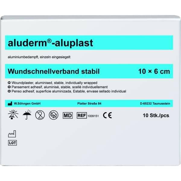 Wundpflaster aluderm-aluplast stabil 1mx6cm