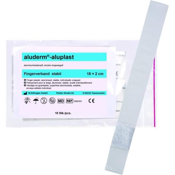 Wundpflaster Fingerverband aluderm-aluplast stabil 18x2cm VE=10 Stück