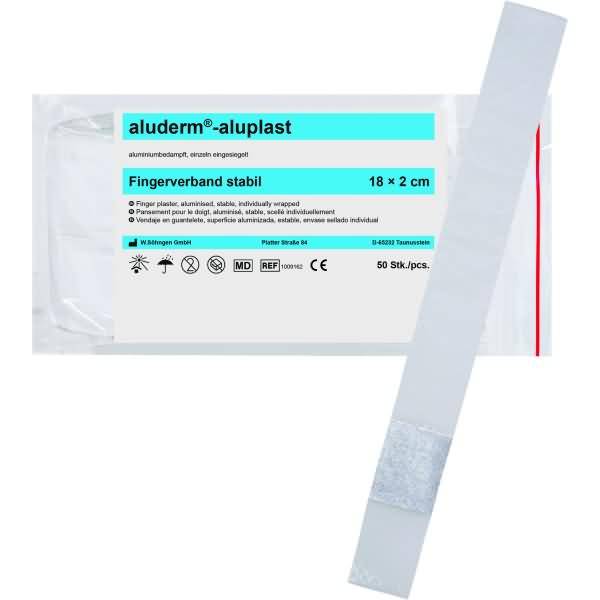 Wundpflaster Fingerverband aluderm-aluplast stabil 18x2cm VE=50 Stück